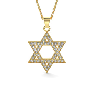 EZ - 042 DIAMOND STAR OF DAVID PENDANT - Zahav® Fine Jewelry