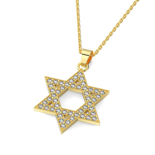 EZ - 042 DIAMOND STAR OF DAVID PENDANT - Zahav® Fine Jewelry
