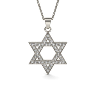 EZ - 042 DIAMOND STAR OF DAVID PENDANT - Zahav® Fine Jewelry