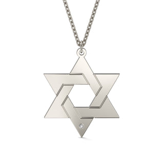 EZ - 058 LASER DIAMOND PENDANT - Zahav® Fine Jewelry