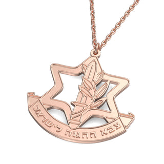 IDF Tzahal Insignia Pendant Necklace (Large) - Zahav® Fine Jewelry