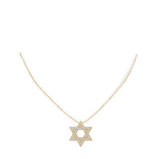Gold & Diamond Magen Star of David Pendant Necklace - Zahav.Gold