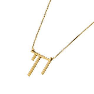 Ultra Modern Minimalist Chai Pendant Necklace - Zahav® Fine Jewelry