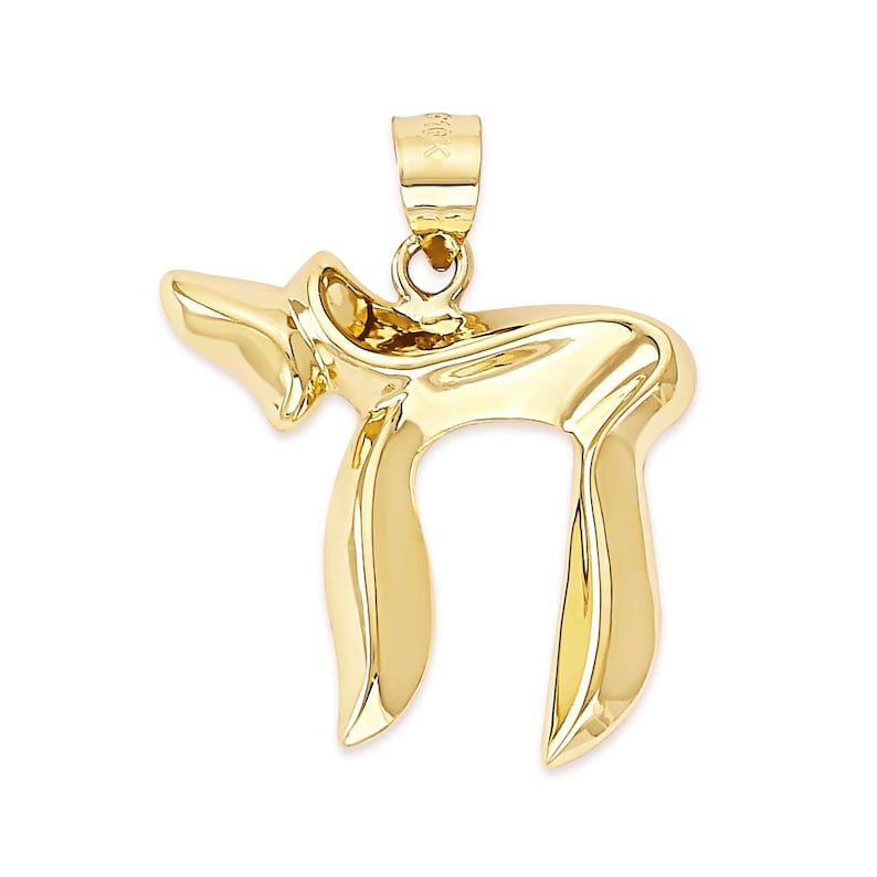 Chai 14k Solid Gold Pendant perfect on sale gift for anyone birthday מגן דוד Rosh Hashanah